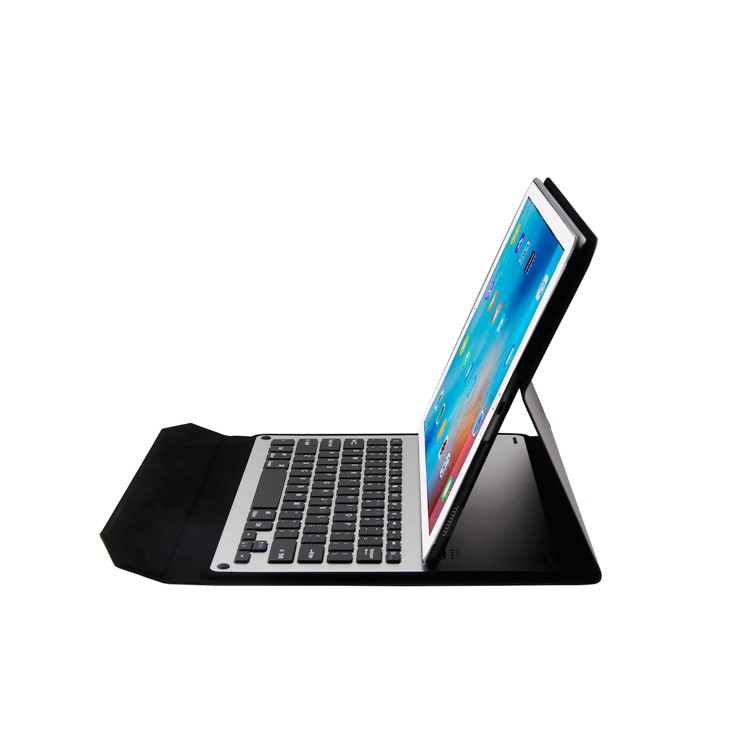 For iPad Pro 12.9 inch Wireless Bluetooth Keyboard Slim Leather Case Stand - Black-7