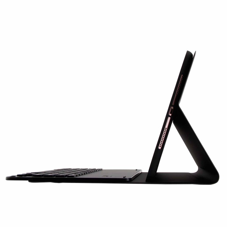 Detachable Bluetooth Keyboard Leather Stand Case with Pen Slot for iPad 9.7 (2018)/9.7 (2017)/Pro 9.7 (2016)/Air 2/Air - Black-11