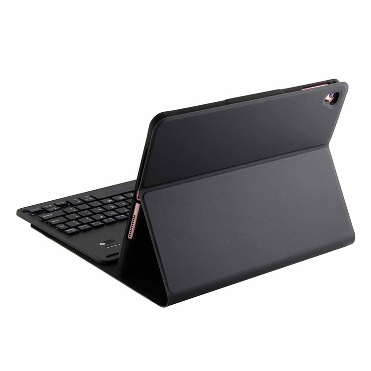 Detachable Bluetooth Keyboard Leather Stand Case with Pen Slot for iPad 9.7 (2018)/9.7 (2017)/Pro 9.7 (2016)/Air 2/Air - Black-12