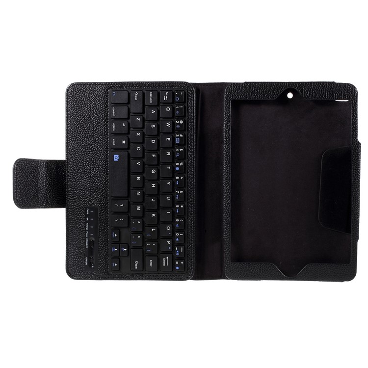 Funda De Cuero De Teclado Bluetooth Extraíble Para IPad Mini (2019) 7,9 Pulgadas / Mini 4/3/2/1 - Negro-11