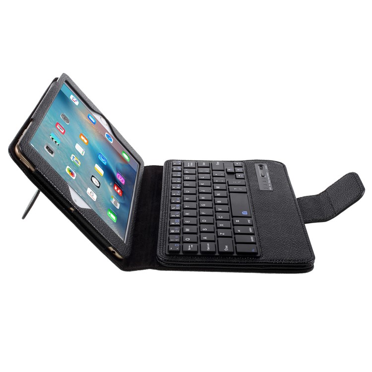 Funda De Cuero De Teclado Bluetooth Extraíble Para IPad Mini (2019) 7,9 Pulgadas / Mini 4/3/2/1 - Negro-8