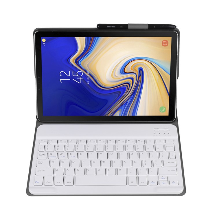 Escudo Destacável Da Proteção Do Couro Do Teclado Do Bluetooth Com Suporte Para A Aba S4 10.5 T830 Da Galáxia De Samsung / T835 - Ouro-2
