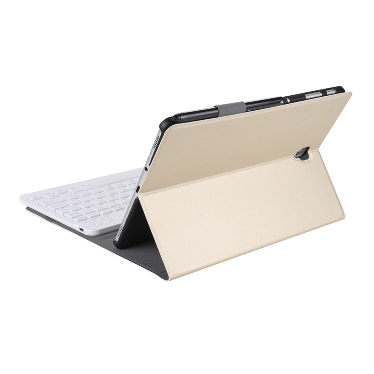 Escudo Destacável Da Proteção Do Couro Do Teclado Do Bluetooth Com Suporte Para A Aba S4 10.5 T830 Da Galáxia De Samsung / T835 - Ouro-5