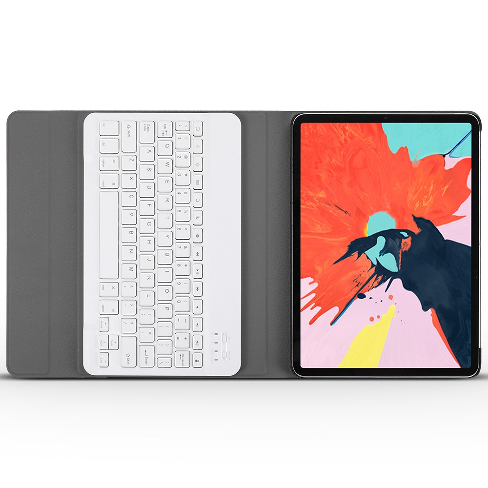 Tampa De Couro Sem Fio Destacável Do Teclado Do Bluetooth Para O Ipad Pro 11 Polegadas (2018) - Rosa Ouro-7
