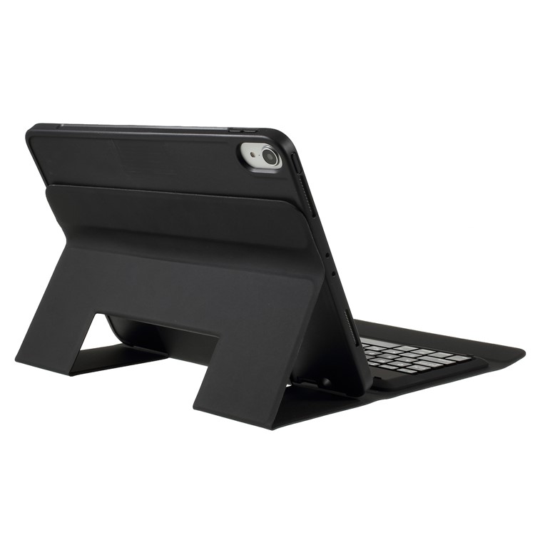 Bluetooth-Tastatur Mit Anti-Kratzern PU-Lederetui Für IPad Pro 11-Zoll (2018) - Schwarz-10