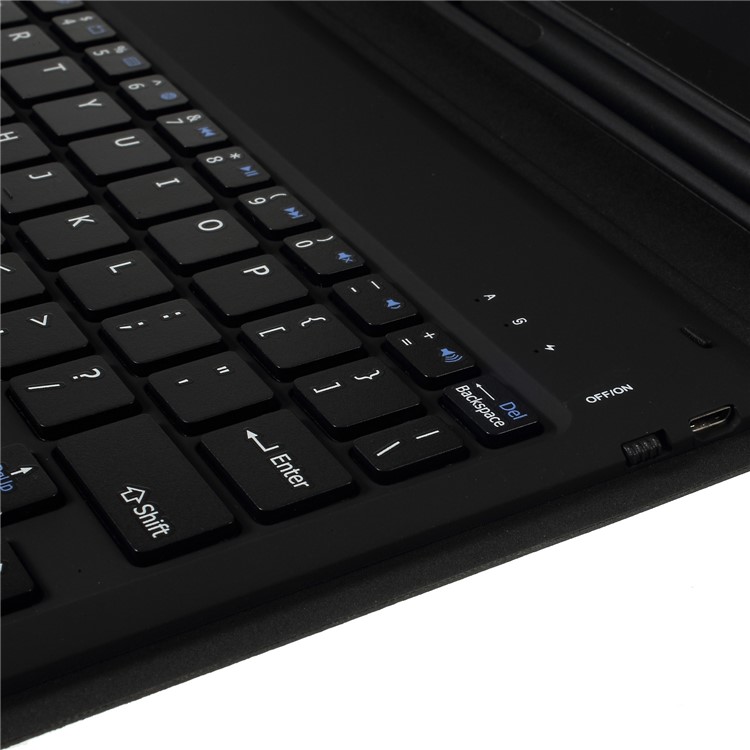 Bluetooth-Tastatur Mit Anti-Kratzern PU-Lederetui Für IPad Pro 11-Zoll (2018) - Schwarz-11