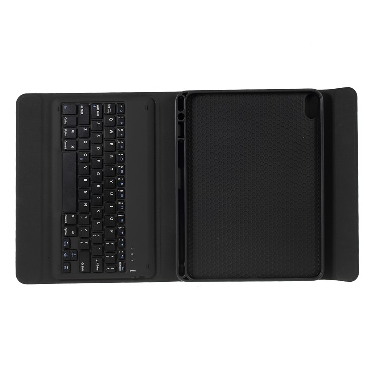 Bluetooth-Tastatur Mit Anti-Kratzern PU-Lederetui Für IPad Pro 11-Zoll (2018) - Schwarz-16