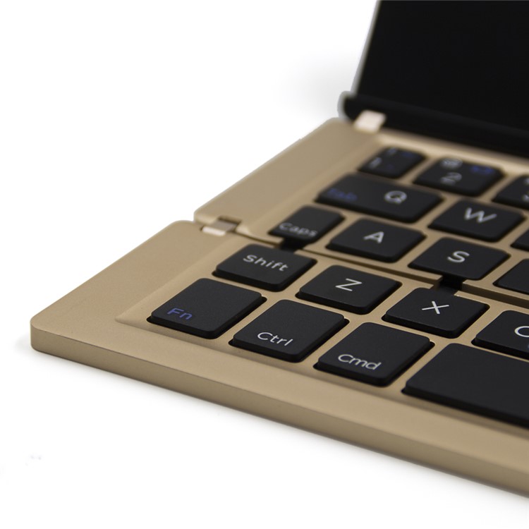 Universal Aluminum Alloy Foldable Bluetooth Keyboard for iPad Pro / iPad Air 2 / iPad mini 4 - Gold-3