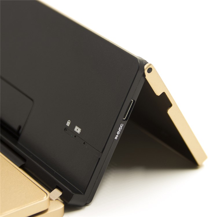 Universal Aluminum Alloy Foldable Bluetooth Keyboard for iPad Pro / iPad Air 2 / iPad mini 4 - Gold-5