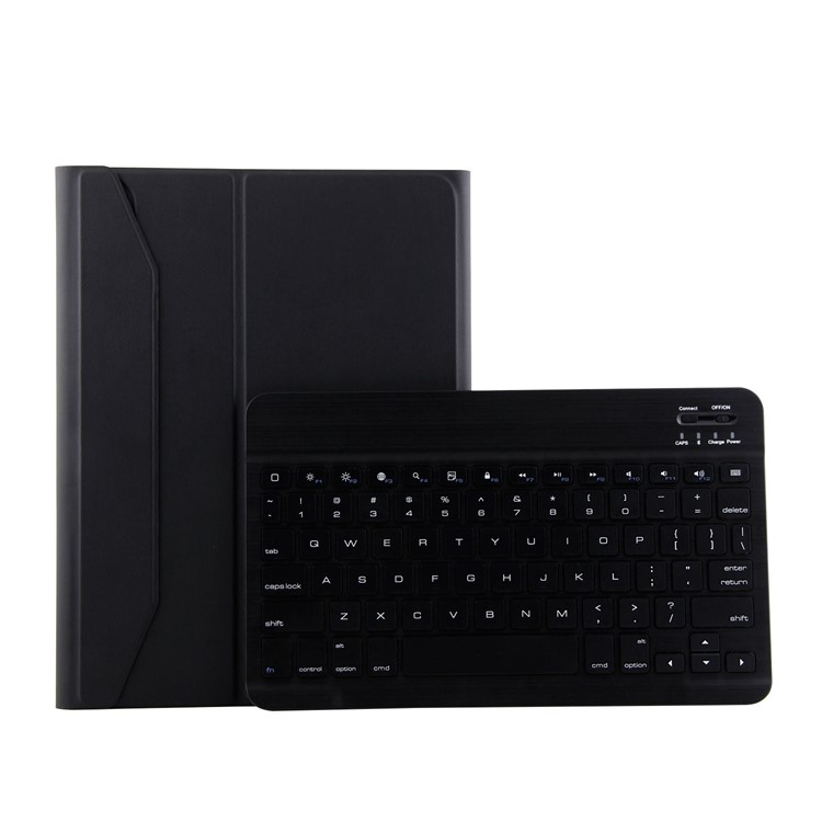 PU Leather Cover + Brushed ABS Detachable Bluetooth Keyboard for iPad Pro 11-inch (2018) - Black-6