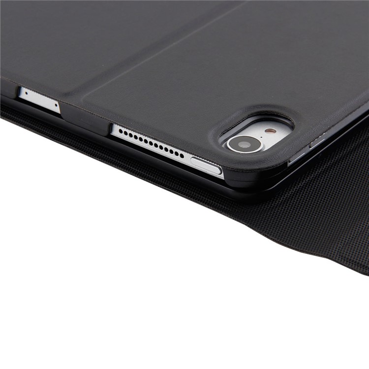 PU Leather Cover + Brushed ABS Detachable Bluetooth Keyboard for iPad Pro 11-inch (2018) - Black-8
