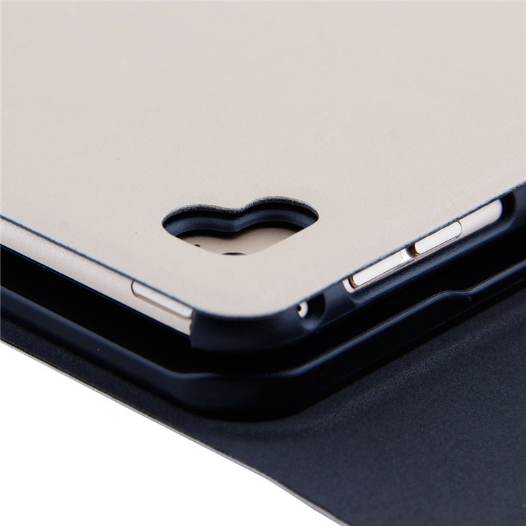 Concha De Couro PU + ABS Destacável Escovado Teclado Bluetooth Para Ipad 9,7 Polegadas (2018) / 9,7 Polegadas (2017) / Ar 2 / Ar - Ouro-4