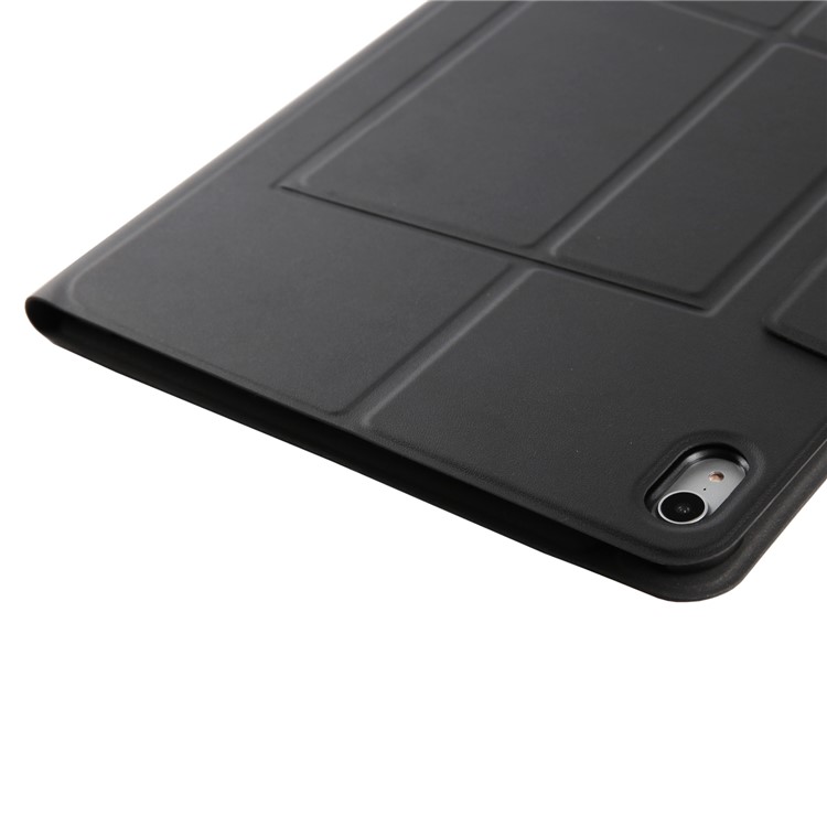 For iPad Pro 12.9-inch (2018) / Pro 12.9 (2017) Wireless Bluetooth Keyboard Slim Leather Case Stand - Black-6