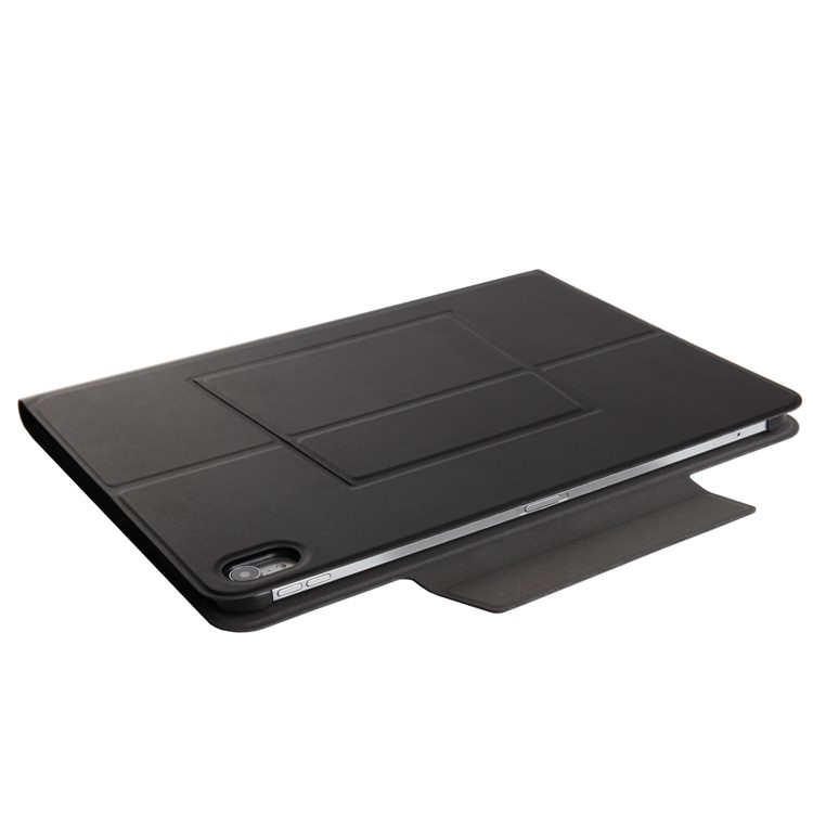 For iPad Pro 12.9-inch (2018) / Pro 12.9 (2017) Wireless Bluetooth Keyboard Slim Leather Case Stand - Black-8