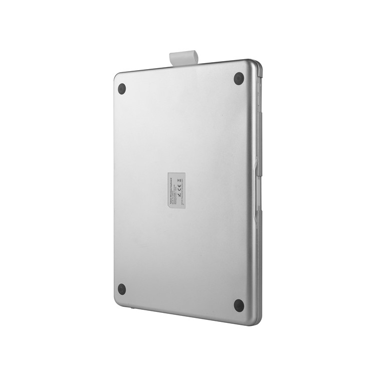 F360B 360-degree Rotary ABS Bluetooth Keyboard Case for iPad Pro 11-inch (2018) - Silver-19