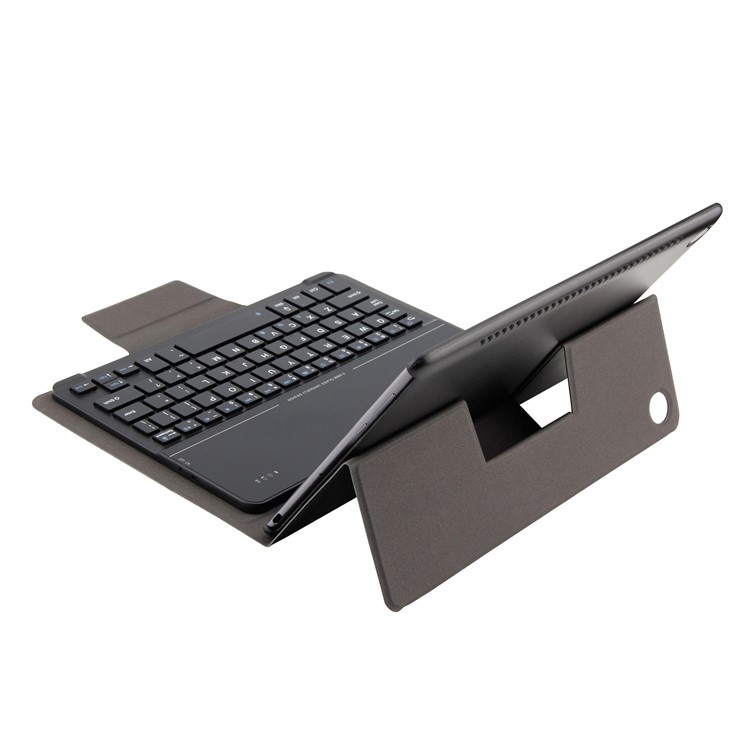 Detachable 2-in-1 Bluetooth Keyboard Leather Stand Cover for Huawei MediaPad M5 10/M5 10 (Pro) - Black-12