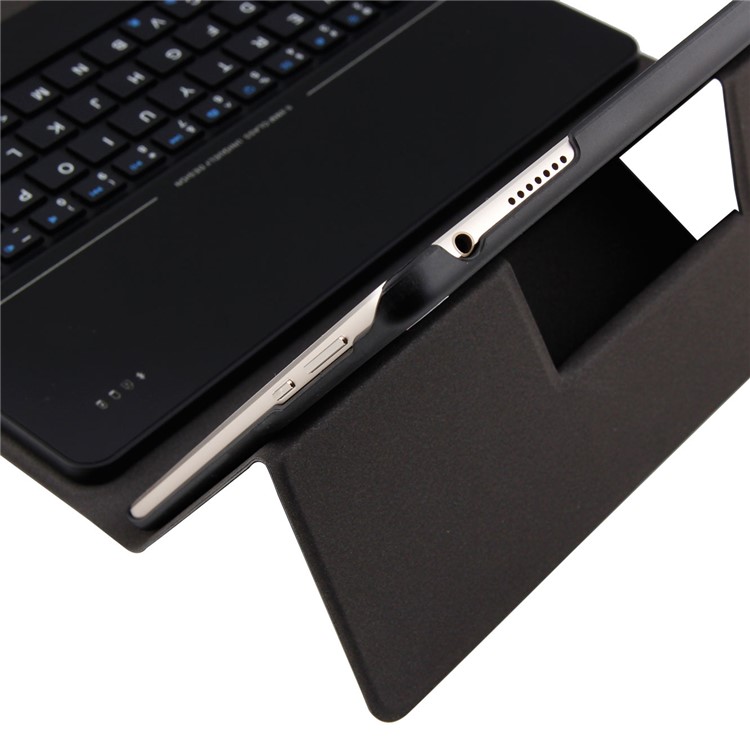 Detachable Bluetooth Keyboard Leather Tablet Stand Case for Huawei MediaPad M3 Lite 10 - Black-10