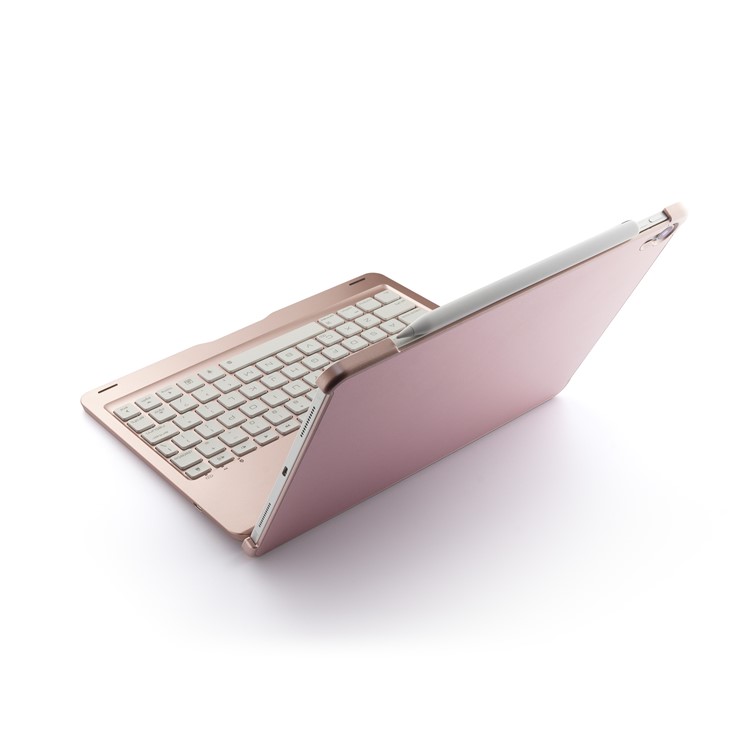 F105AS Bluetooth 4.0 Backlight Keyboard Case for iPad Pro 11-inch (2018) - Rose Gold-3