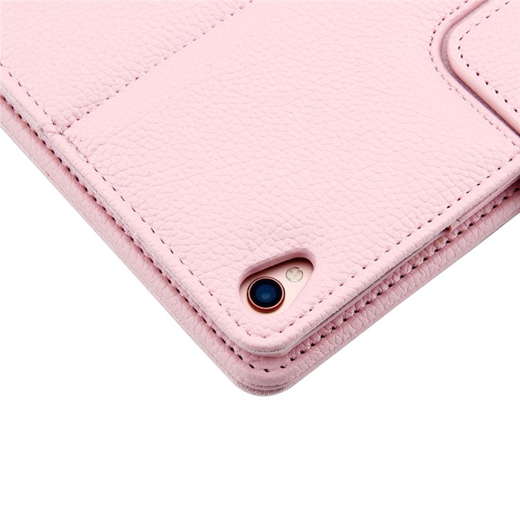 Destacável Teclado Bluetooth + Lichia PU Estojo De Couro Para Ipad Air 10.5 (2019) / Pro 10,5 Polegadas (2017) - Rosa-3