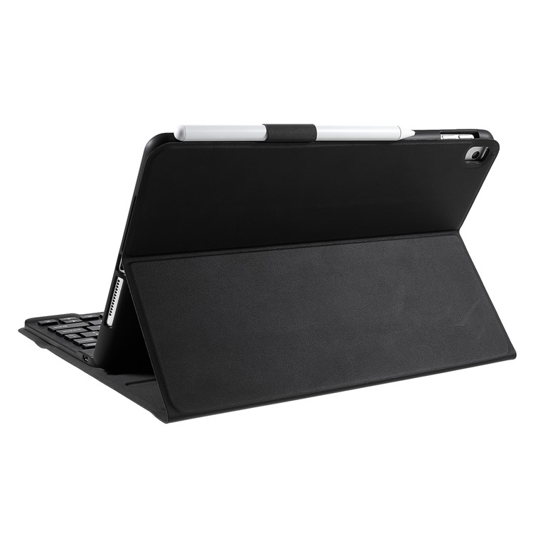 ABS Drawing Bluetooth Keyboard Leth Stand Case Per Ipad Air 10.5 (2019) / Pro 10,5 Pollici (2017) - Nero-6