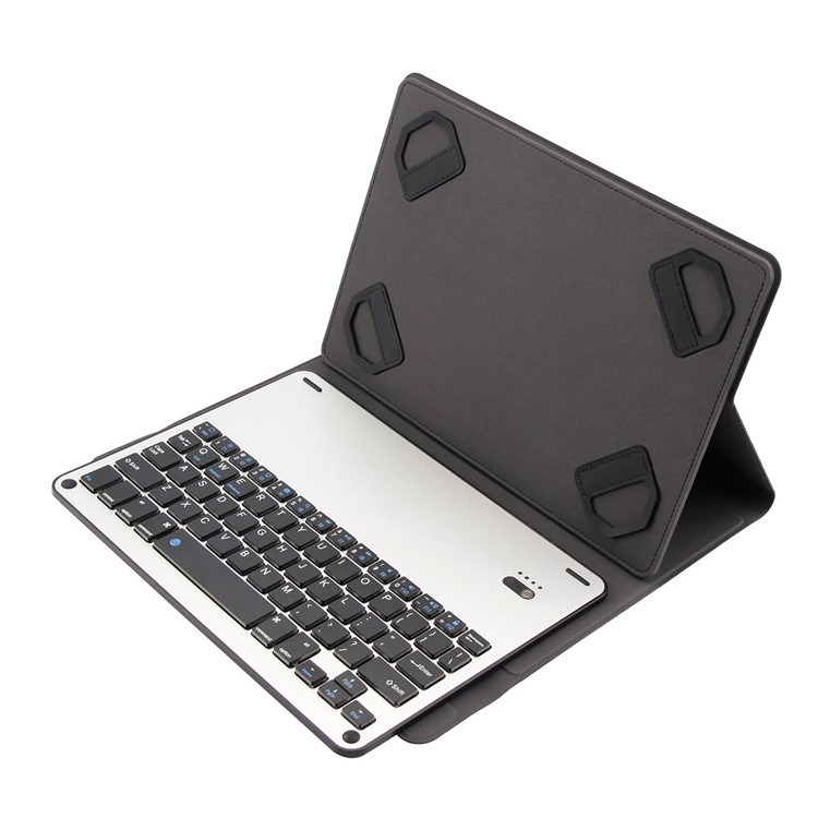 TY-1058 Aluminium Alloy Bluetooth Keyboard Leather Stand Case for iPad mini (2019)/Samsung Galaxy Tab A 10.1 (2019), etc-3