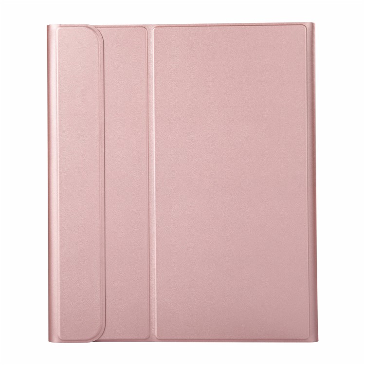 Clavier Bluetooth 2 En 1 Détachable + Étui De Protection En Cuir PU Pour Ipad Pro 12.9 Pouces (2018) - Or Rose-3