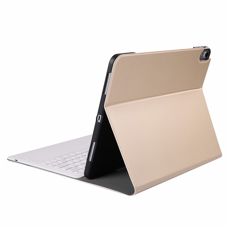 Clavier Bluetooth 2 En 1 Détachable + Étui De Protection En Cuir PU Pour Ipad Pro 12.9 Pouces (2018) - Or-2