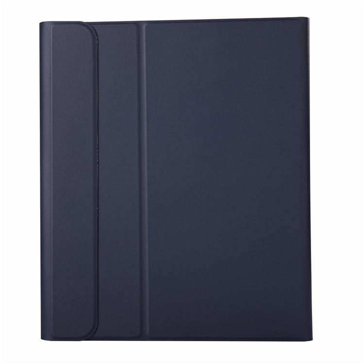 Desmontable 2 En 1 Teclado Bluetooth + Funda Protectora De Cuero PU Para Ipad Pro 12.9 Pulgadas (2018) - Azul Oscuro-2