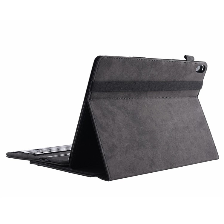 Estojo De Teclado Bluetooth Destacável Suporte De Couro Para Lenovo Tab P10 - Preto-7