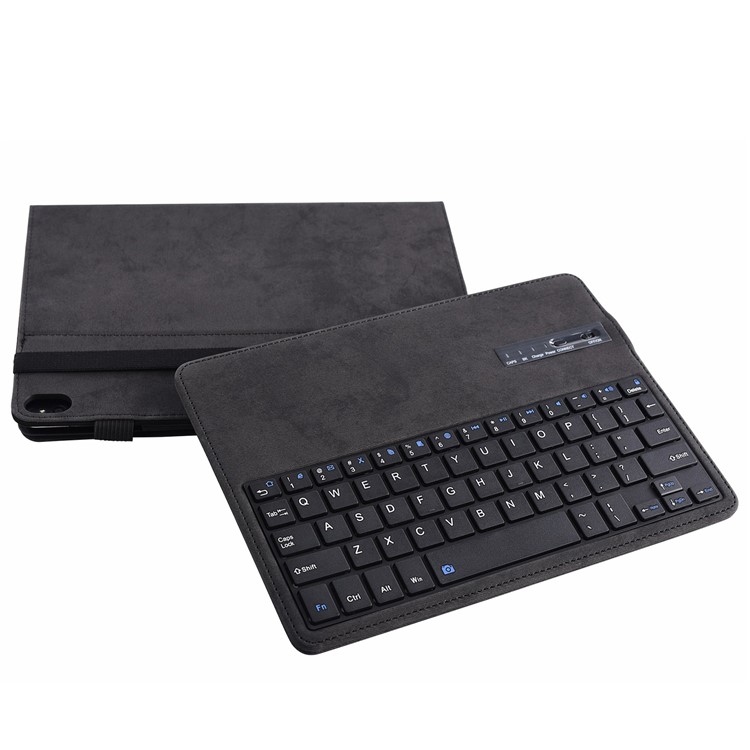 Estojo De Teclado Bluetooth Destacável Suporte De Couro Para Lenovo Tab P10 - Preto-8