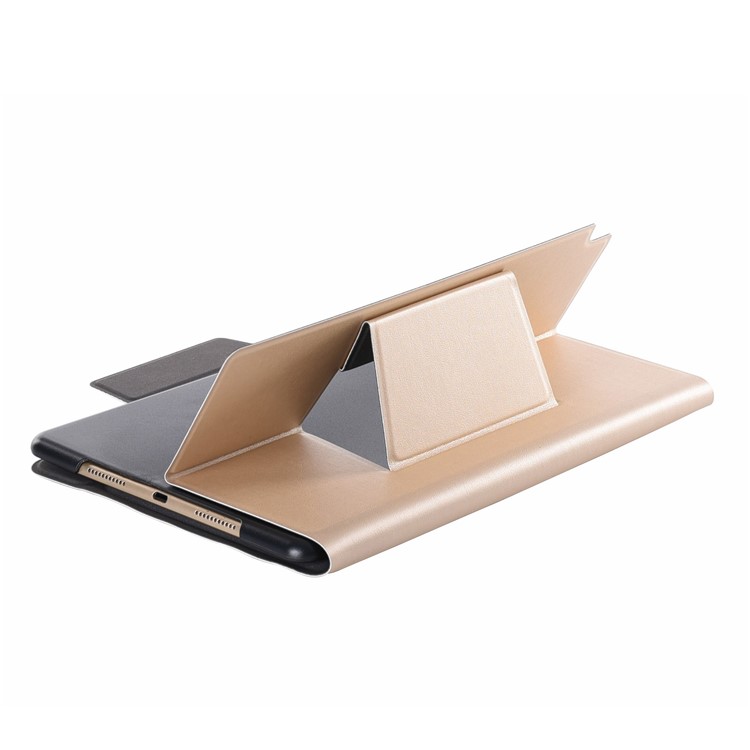 T1010 Leather Cover Bluetooth Keyboard for iPad Air 10.5 inch (2019) / Pro 10.5-inch (2017) - Gold-2