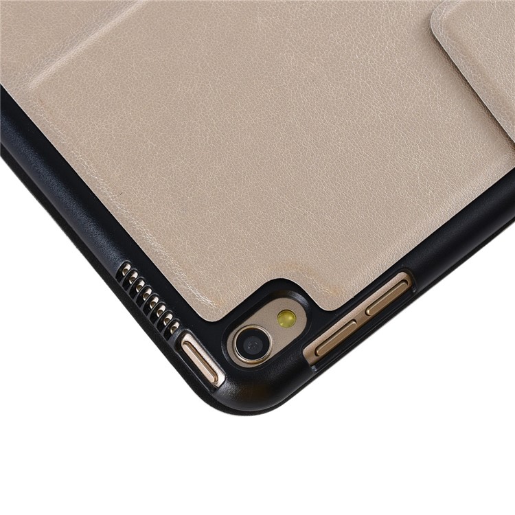 T1010 Leather Cover Bluetooth Keyboard for iPad Air 10.5 inch (2019) / Pro 10.5-inch (2017) - Gold-3
