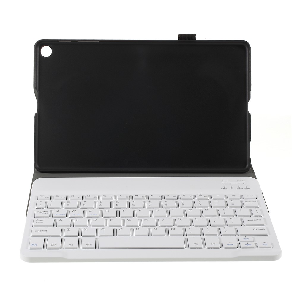 For Samsung Galaxy Tab A 10.1 (2019) T510/T515 Magnetic Detachable Bluetooth Keyboard + PU Leather Fine Sheep Lines Tablet Case 2-in-1 - Rose Gold-7