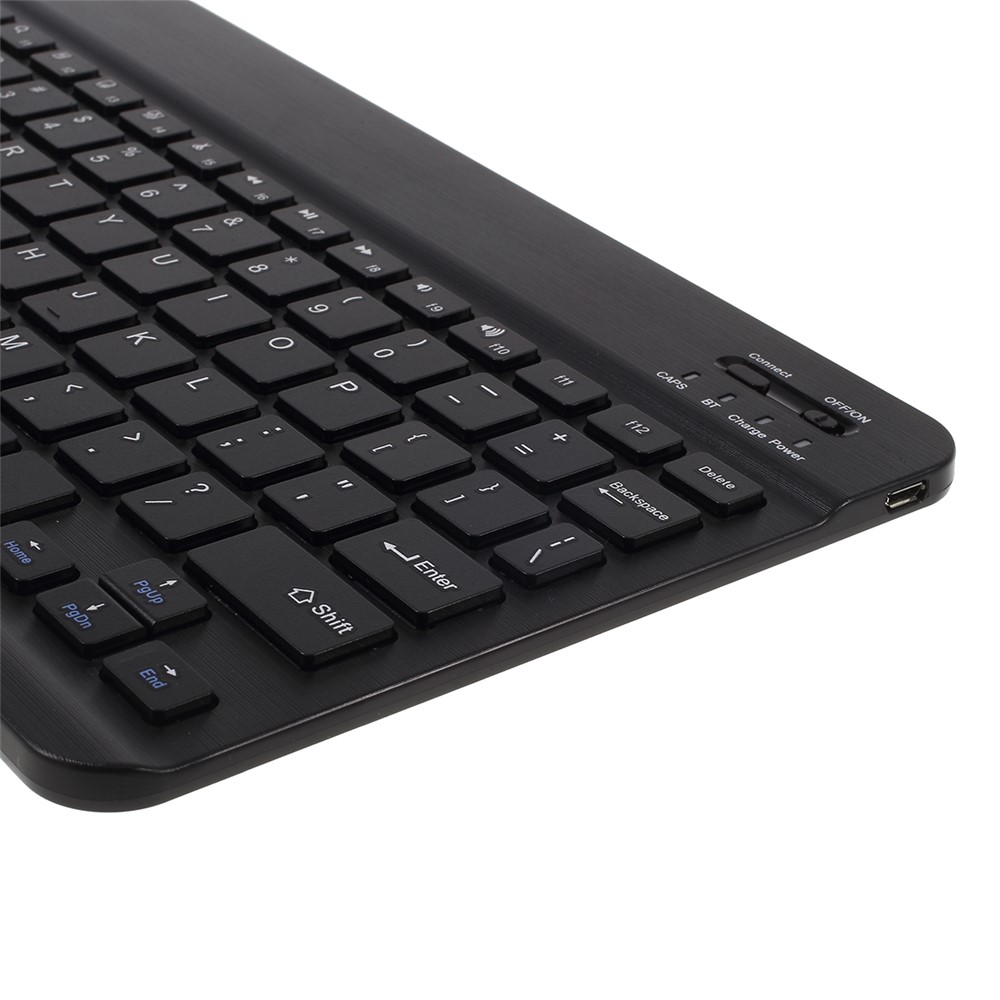 Abnehmbare Smart Bluetooth-Tastatur-Leder-Stand-Fall Für Samsung Galaxy Tab S5E SM-T720 / SM-T725 - Schwarz