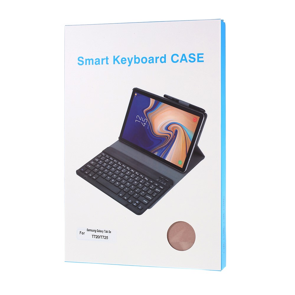 Smart Bluetooth Keyboard Leather Stand Case for Samsung Galaxy Tab S5e SM-T720/SM-T725 - Rose Gold-11