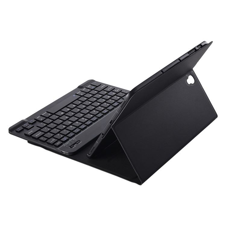 T820 2-in-1 Detachable Bluetooth Keyboard Leather Stand Case for Samsung Galaxy Tab S3 9.7 - Black-10