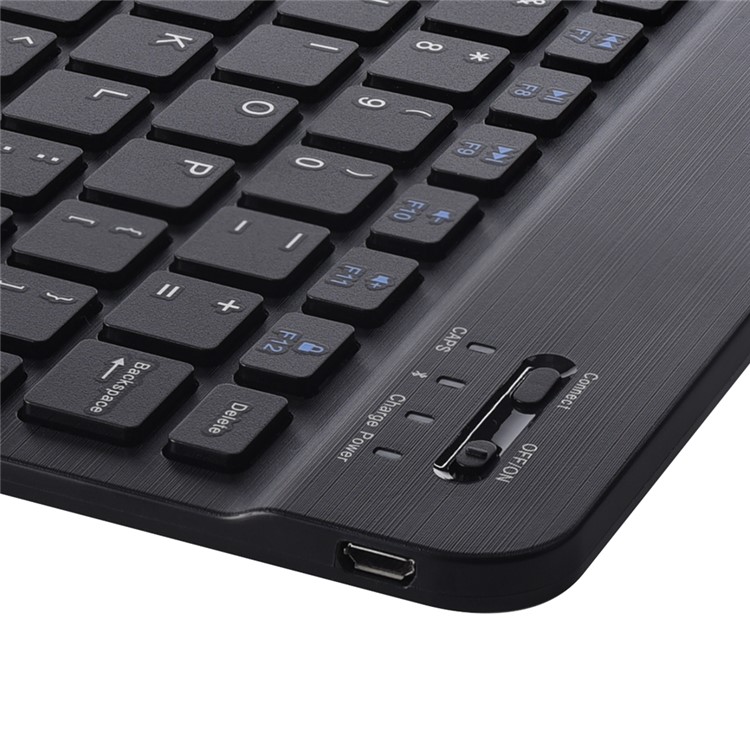 T820 2-in-1 Detachable Bluetooth Keyboard Leather Stand Case for Samsung Galaxy Tab S3 9.7 - Black-16