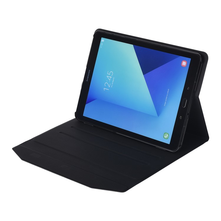 T820 2-in-1 Detachable Bluetooth Keyboard Leather Stand Case for Samsung Galaxy Tab S3 9.7 - Black-6