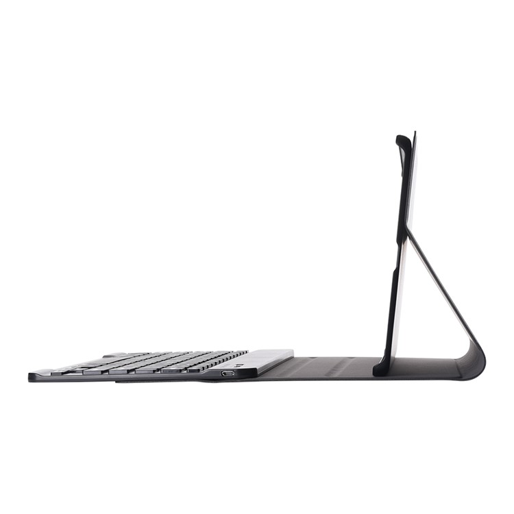 Auto-absorb Leather Tablet Case + Brushed ABS Keyboard for Samsung Galaxy Tab A 10.1 (2019) SM-T515 / SM-T515-10