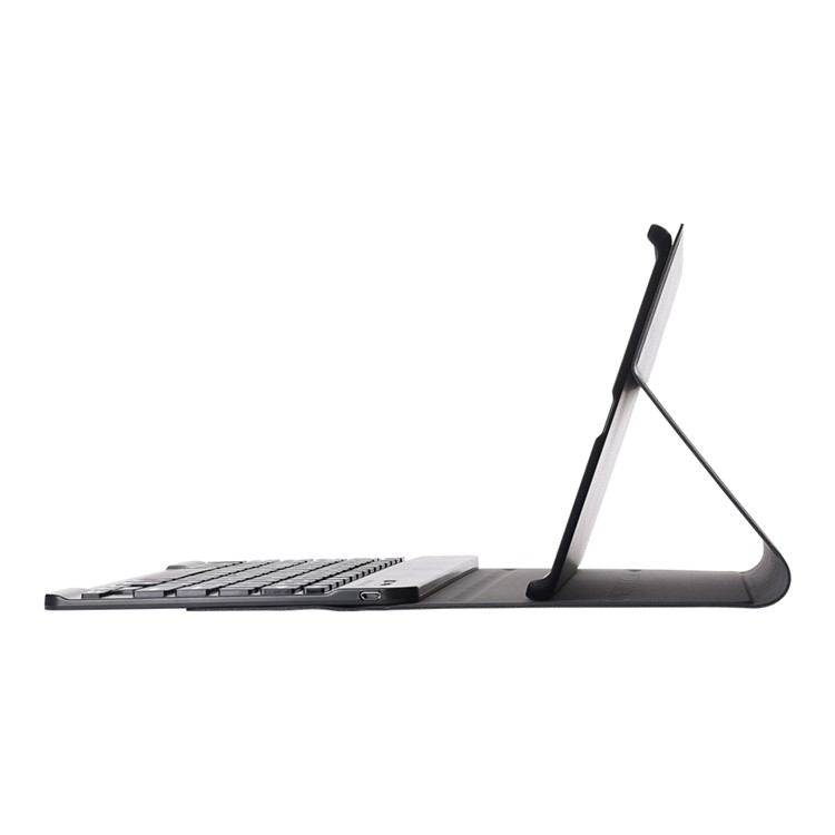 Auto-absorb Leather Tablet Case + Brushed ABS Keyboard for Samsung Galaxy Tab A 10.1 (2019) SM-T515 / SM-T515-11