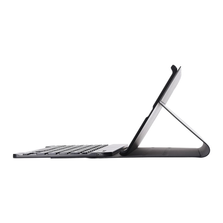 Auto-absorb Leather Tablet Case + Brushed ABS Keyboard for Samsung Galaxy Tab A 10.1 (2019) SM-T515 / SM-T515-12