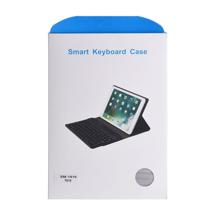 Auto-absorb Leather Tablet Case + Brushed ABS Keyboard for Samsung Galaxy Tab A 10.1 (2019) SM-T515 / SM-T515-17