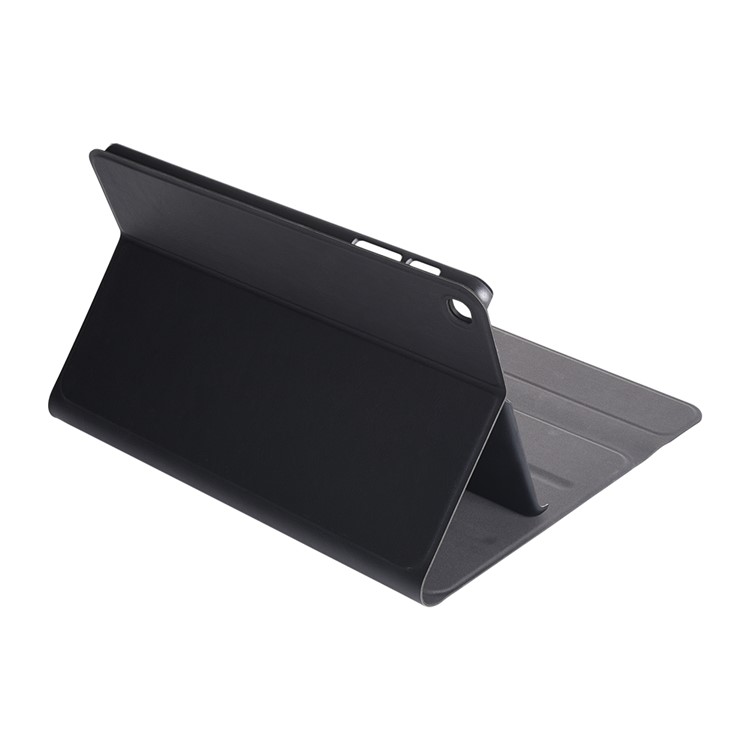Auto-absorb Leather Tablet Case + Brushed ABS Keyboard for Samsung Galaxy Tab A 10.1 (2019) SM-T515 / SM-T515-8