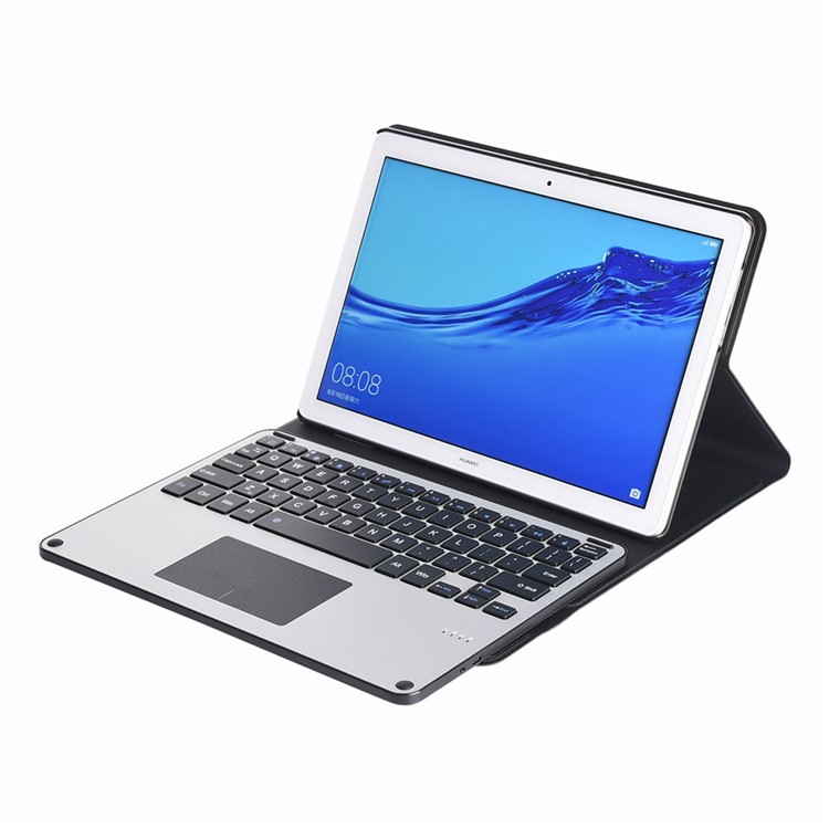 HW3028-2 Bluetooth Removable Keyboard Leather Cover for Huawei MediaPad T5 10 / Honor Pad 5 10.1 inch / Enjoy Pad 10.1 inch - Black-7