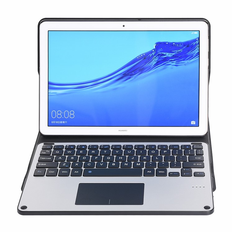 HW3028-2 Bluetooth Removable Keyboard Leather Cover for Huawei MediaPad T5 10 / Honor Pad 5 10.1 inch / Enjoy Pad 10.1 inch - Black-8