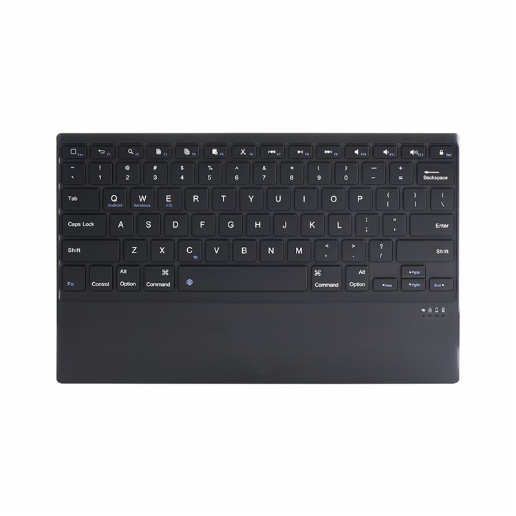 A12 12inch Three-system Slim Portable Mini Wireless Bluetooth Keyboard for Tablet Laptop - Black-1