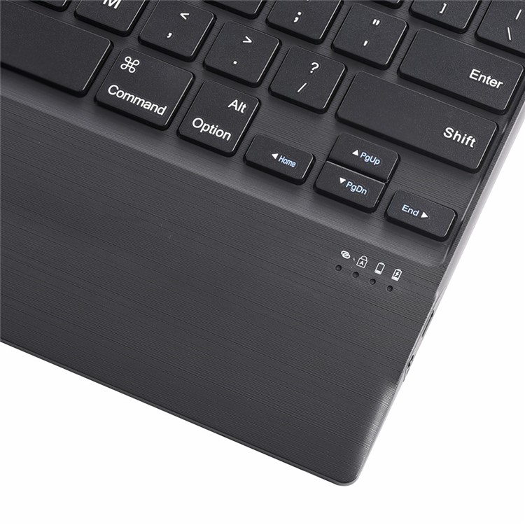 A12 12inch Three-system Slim Portable Mini Wireless Bluetooth Keyboard for Tablet Laptop - Black-4