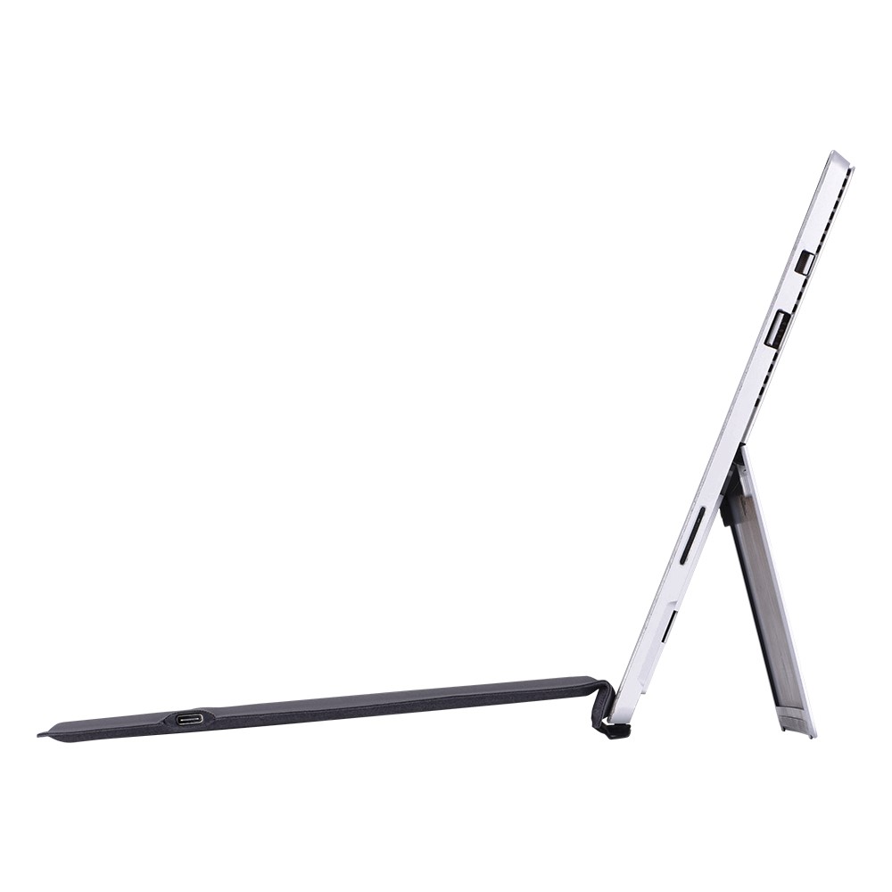 Teclado Bluetooth Sem Fio Magnético De Couro De Microfibra SF-1089D Para Microsoft Surface Pro 6/5/4/3-9