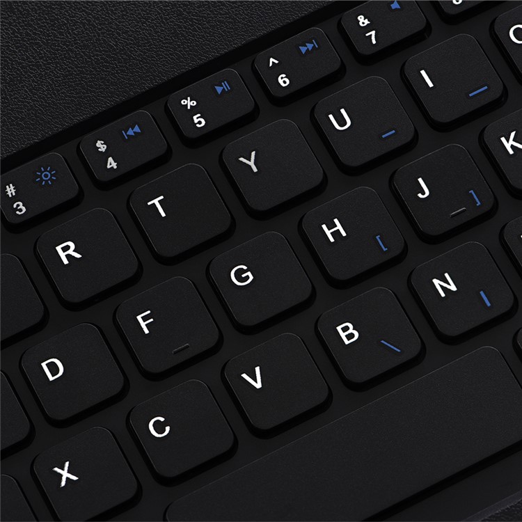 Destacável Teclado Bluetooth + PU Caixa Para Comprimidos Para Capas De Couro Mini-3 / Mini-2 / Mini- - Preto-8