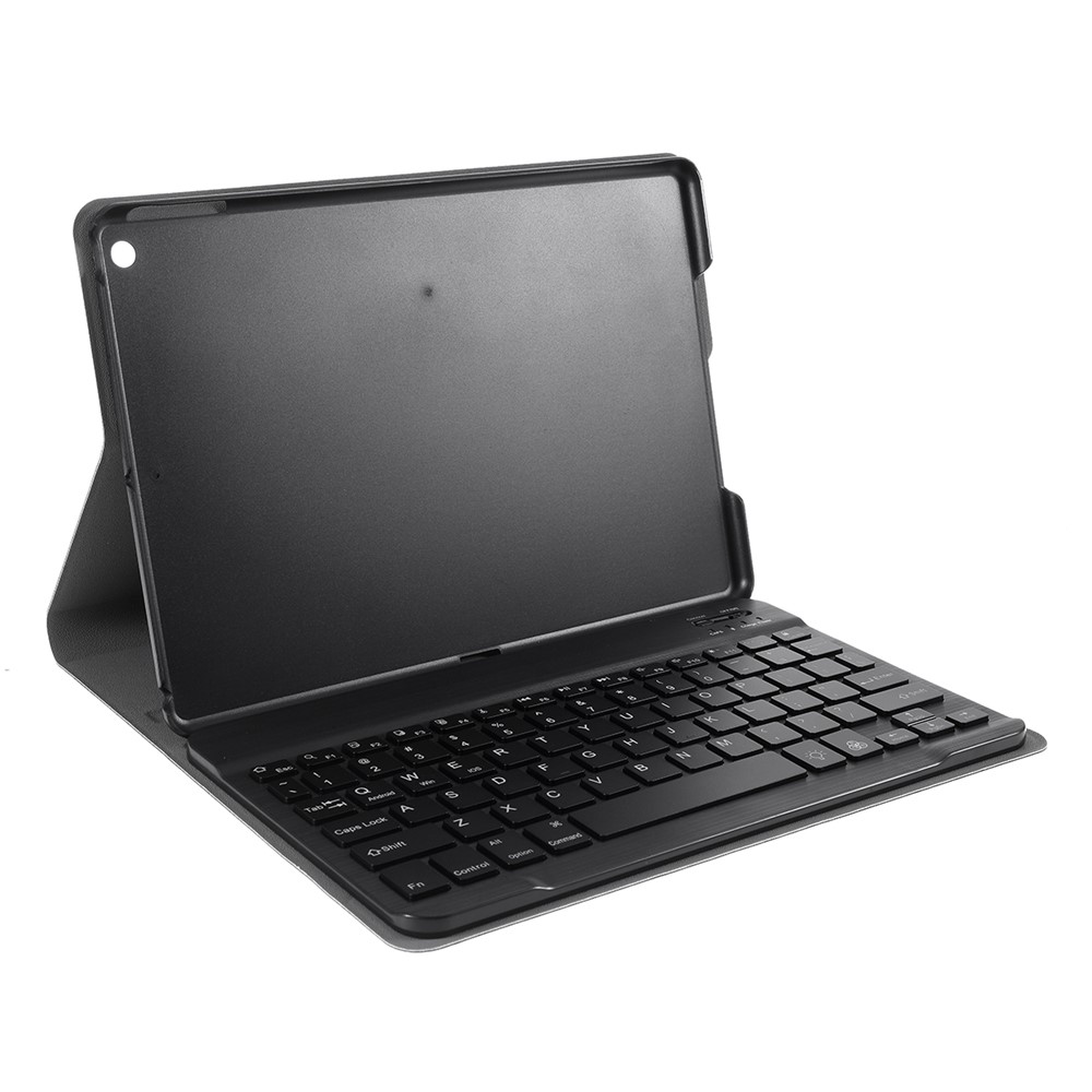 Despejable 2 en 1 Cubierta de Tableta de Cuero de Teclado Bluetooth ABS [con Luz de Fondo] Para Ipad 10.2 (2021)/(2020)/(2019) (A102) - Negro-5